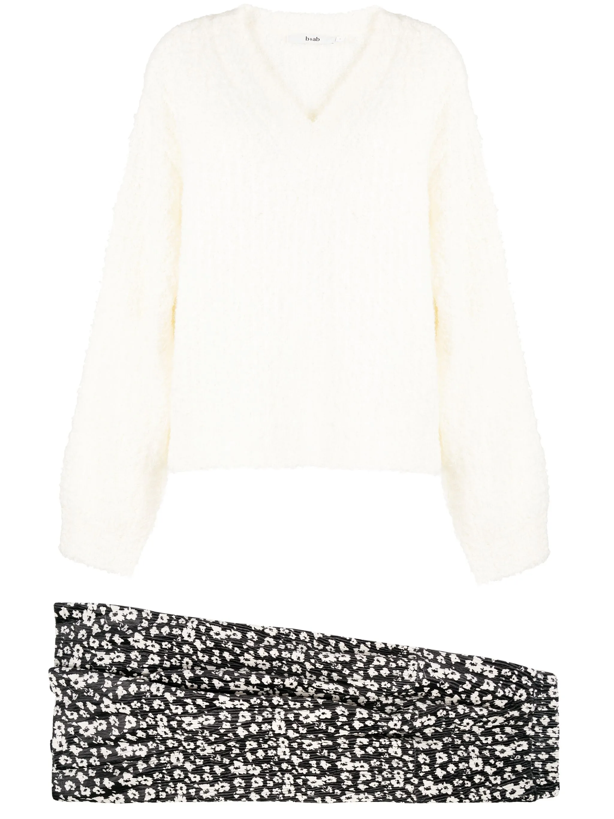 

Комплект из топа и юбки B+Ab, белый