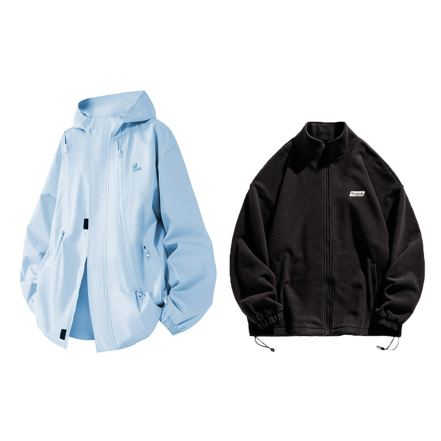 

Куртка Unisex Ppge, синий single jacket+polar fleece liner