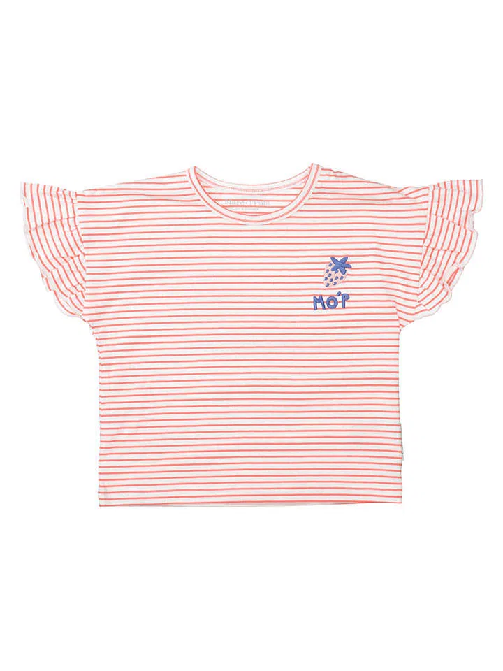 Футболка с полосками Marc O'Polo Junior, красный/белый