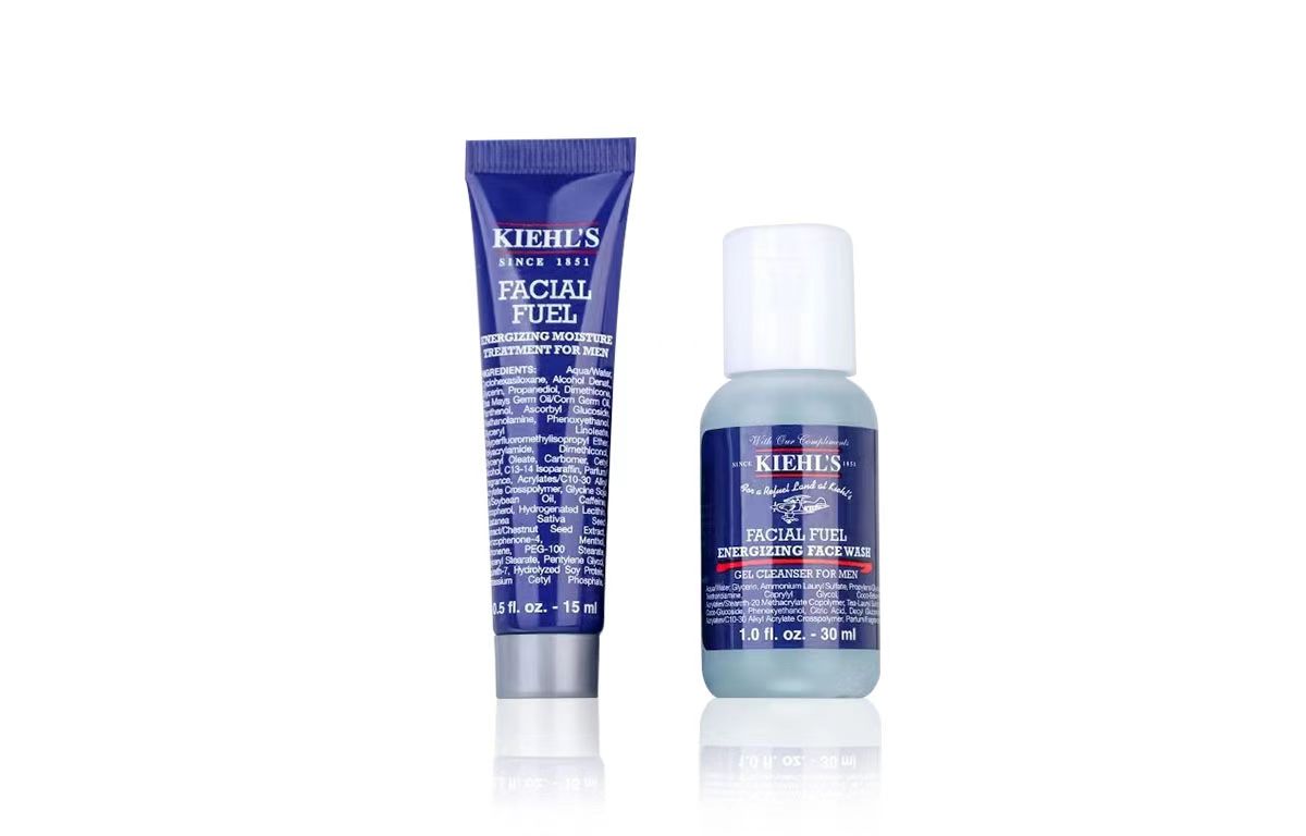 Набор продуктов Kiehl's Facial Fuel для мужского ухода за кожей: очищающий гель, 30 мл + тоник, 40 мл + увлажняющий лосьон, 15 мл — фото 4