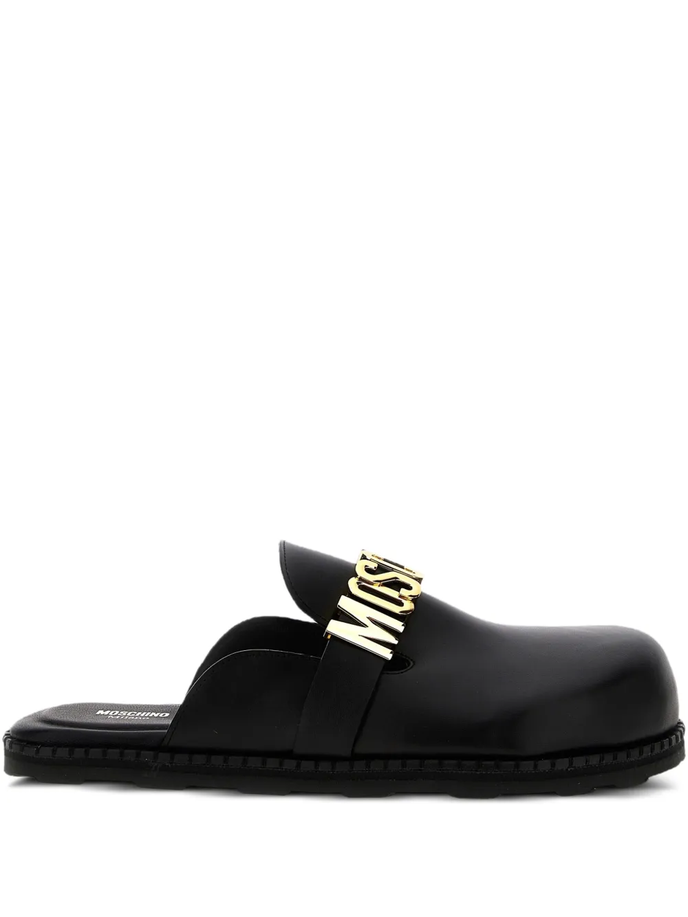 

Мюли с логотипом Moschino, черный