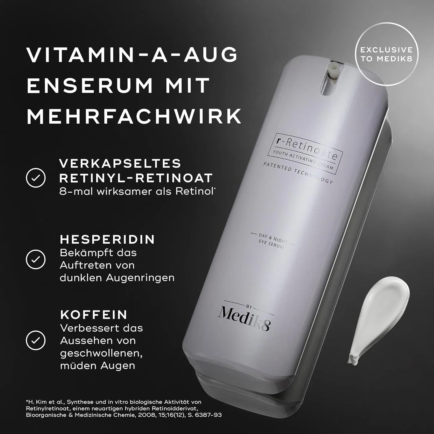 Омолаживающая сыворотка для глаз «r-Retinoate Day and Night Eye Serum» от Medik8 Medik8 — фото 3