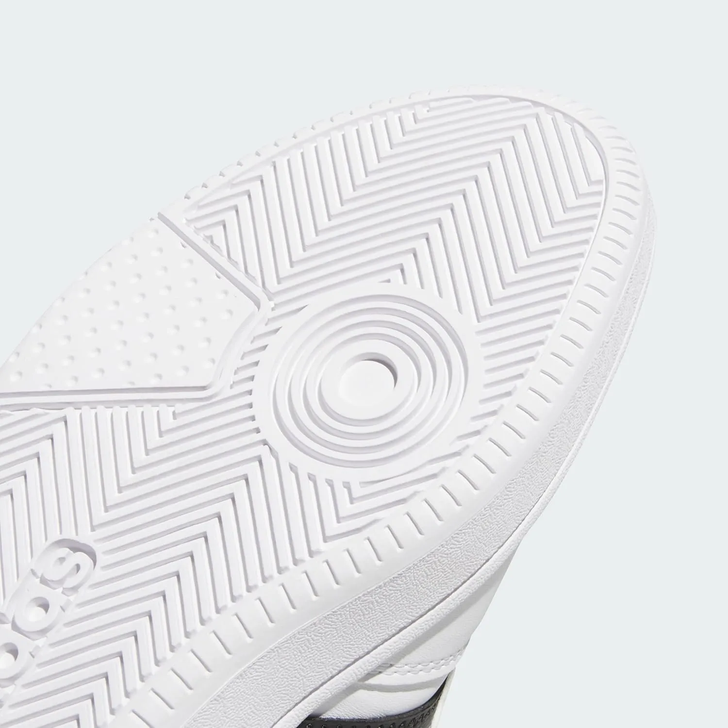 Кроссовки Adidas Unisex Hoops Mid Classic, белый/черный/серый — фото 2