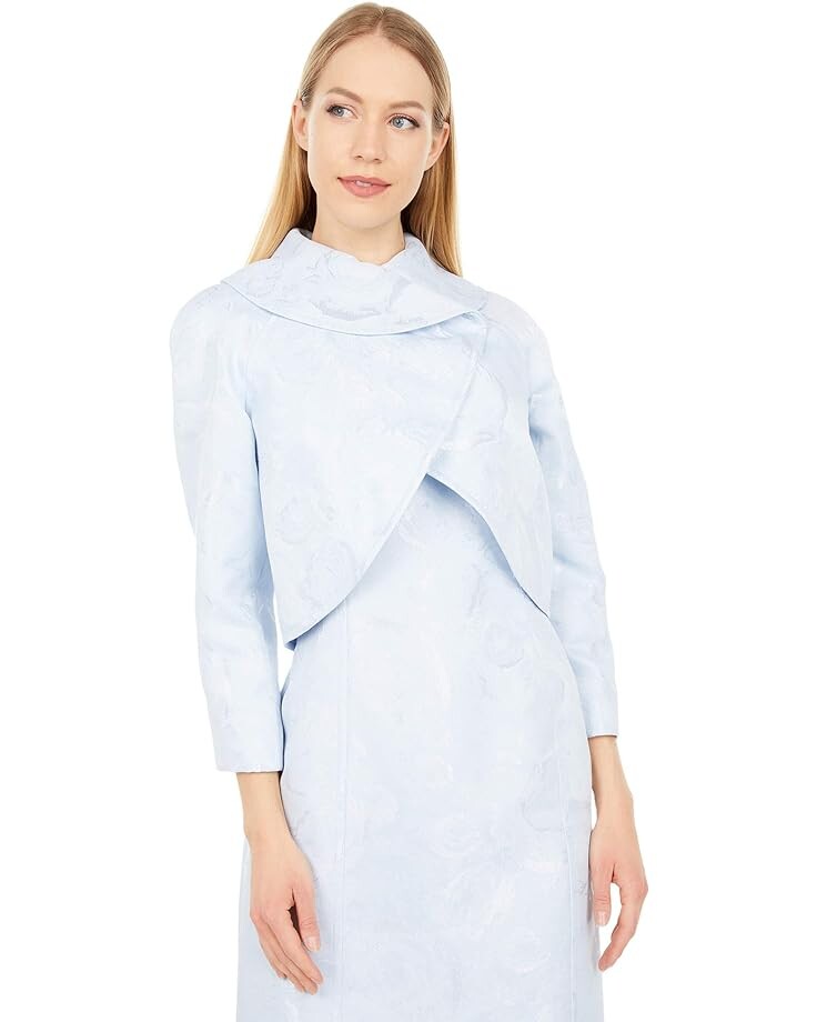 

Платье Tahari by ASL Wrap Jacket and Dress Set, цвет Blue Multi Floral