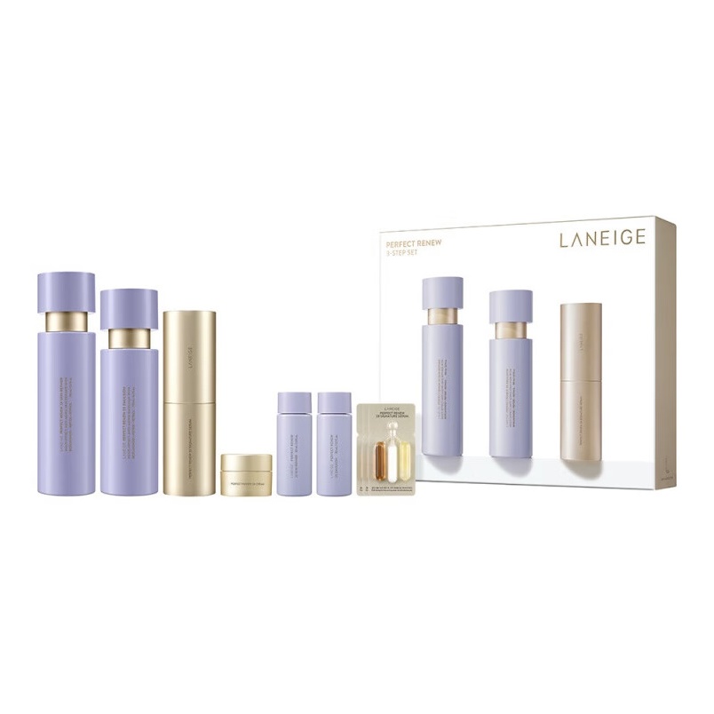 Подарочный набор косметики LANEIGE Perfect Renew 3X Advanced 2-Step Set, 8 средств — фото 2
