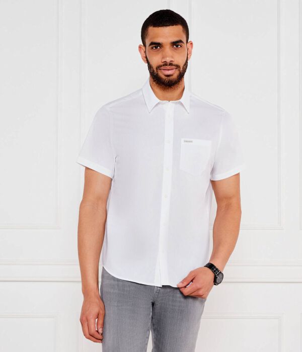 

Рубашка Classic fit Guess Jeans, белый