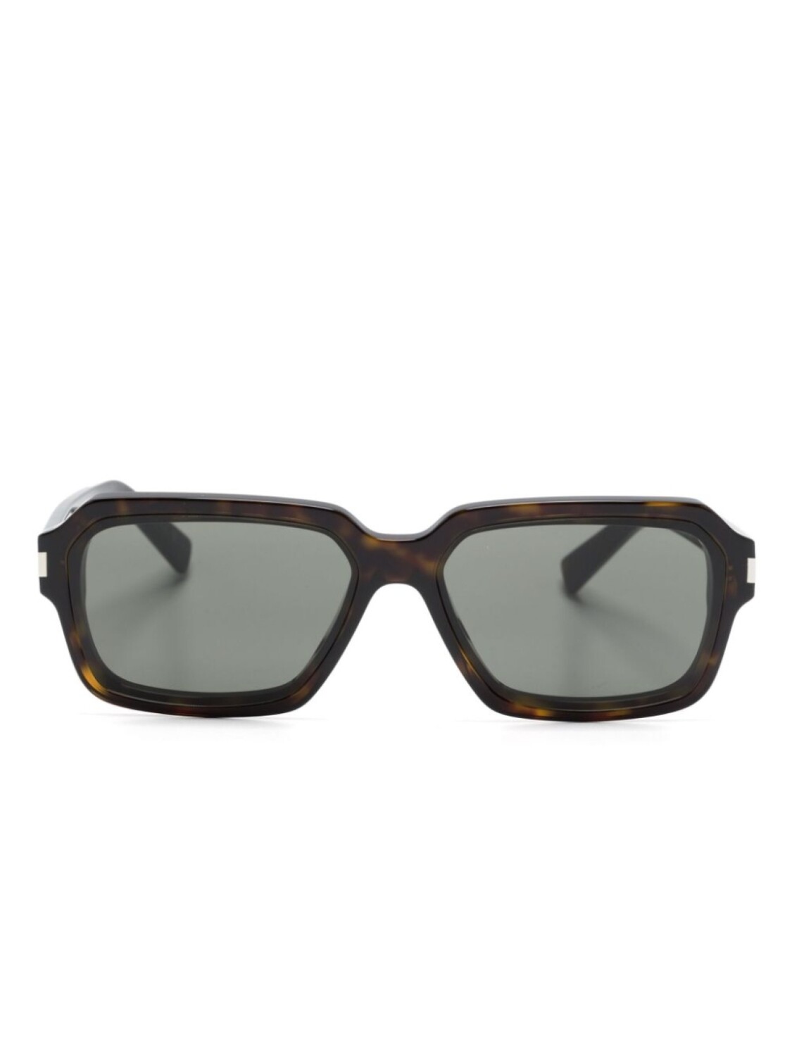 

Солнцезащитные очки черепаховой расцветки Saint Laurent Eyewear, коричневый