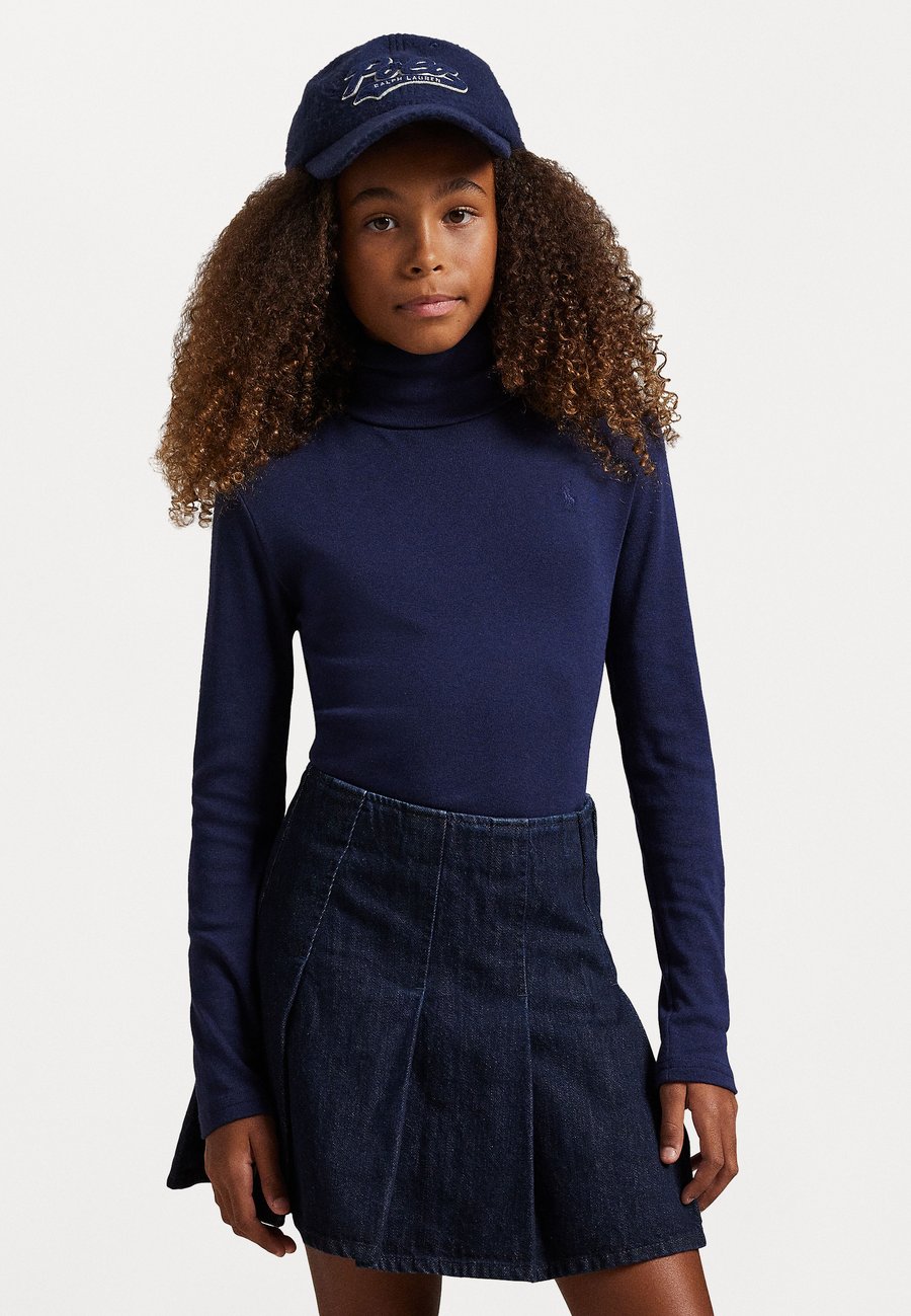 

Джемпер Polo Ralph Lauren RIBBED COTTON BLEND TURTLENECK, Newport Navy/Dark Blue