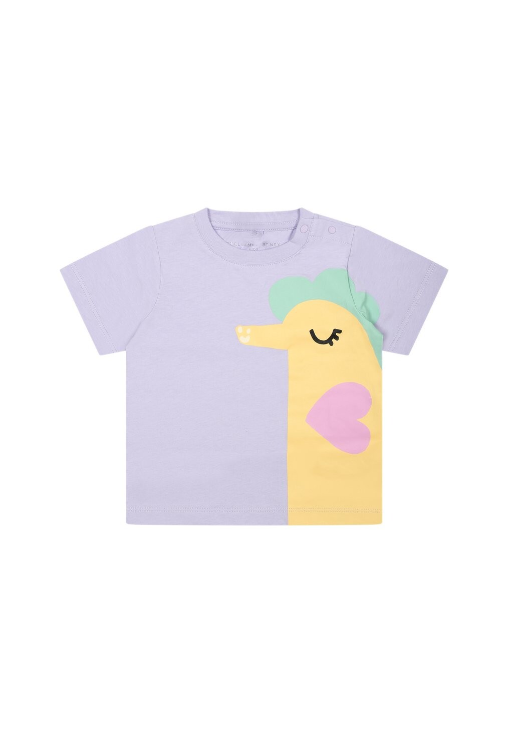 

Футболка с принтом CON LOGO Stella McCartney Kids, цвет Purple