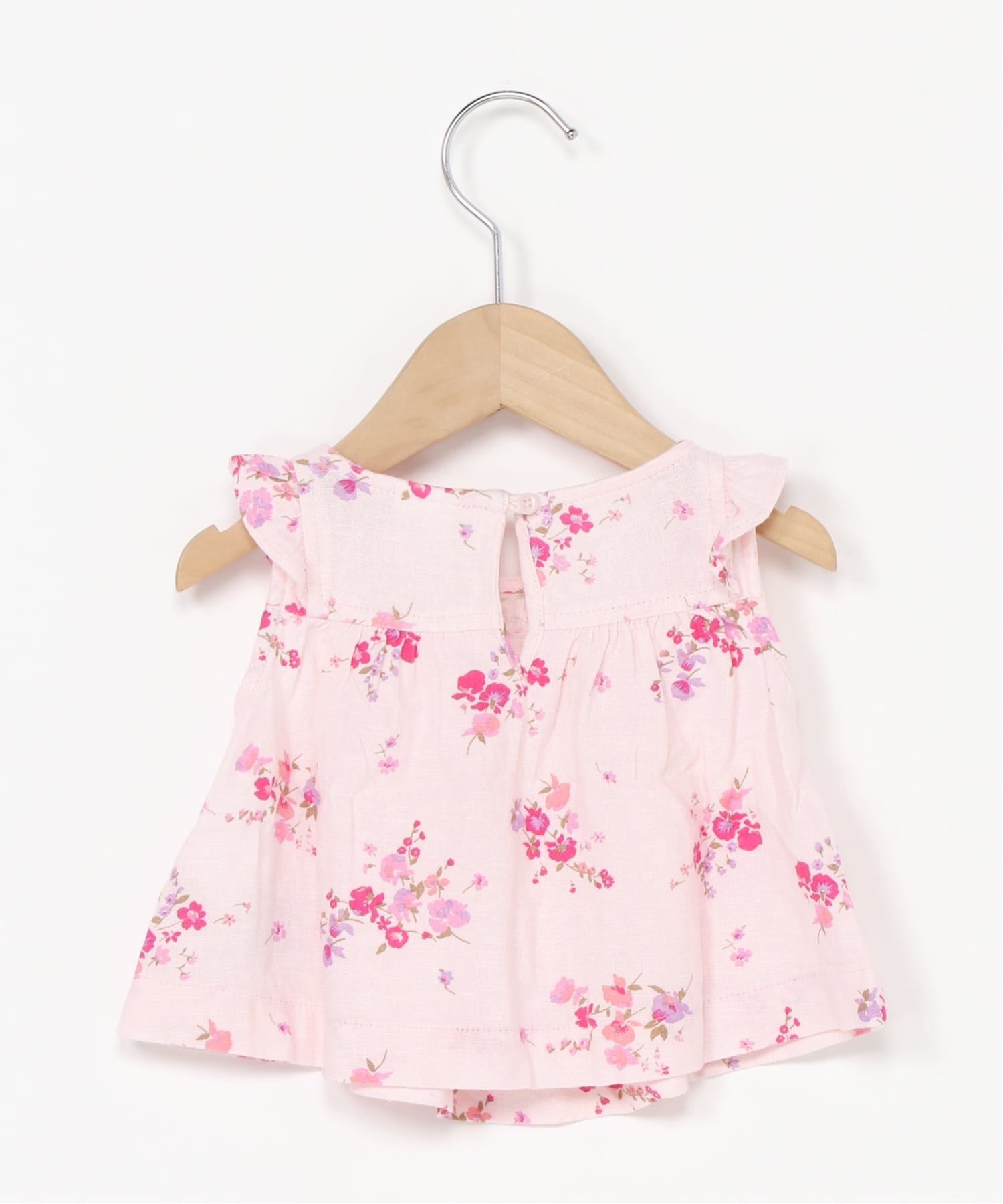 (K)babyGap Топ с оборками из льняной смеси GAP, PINK_FLORAL — фото 3
