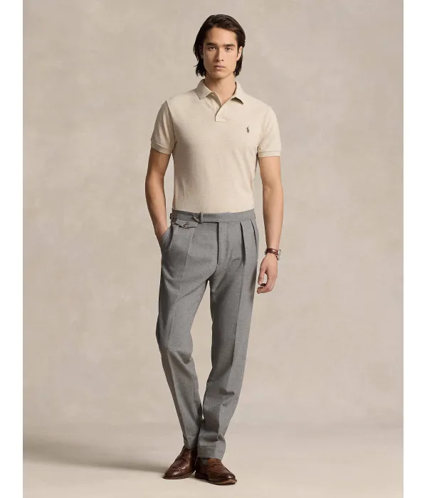 Футболка поло Slim fit Polo Ralph Lauren, бежевый — фото 4