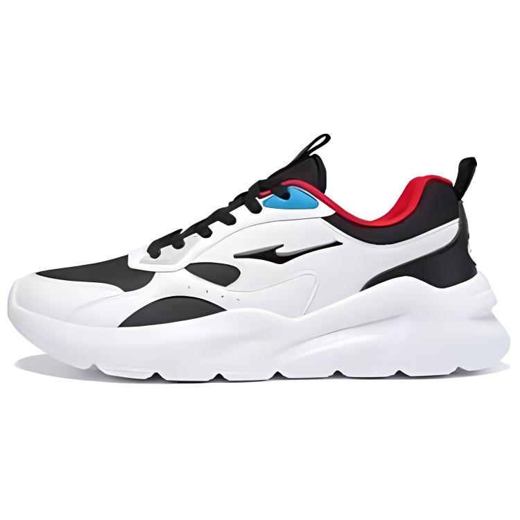 

Амортизирующие противоскользящие повседневные кросовки низкие мужские черно-белые Erke