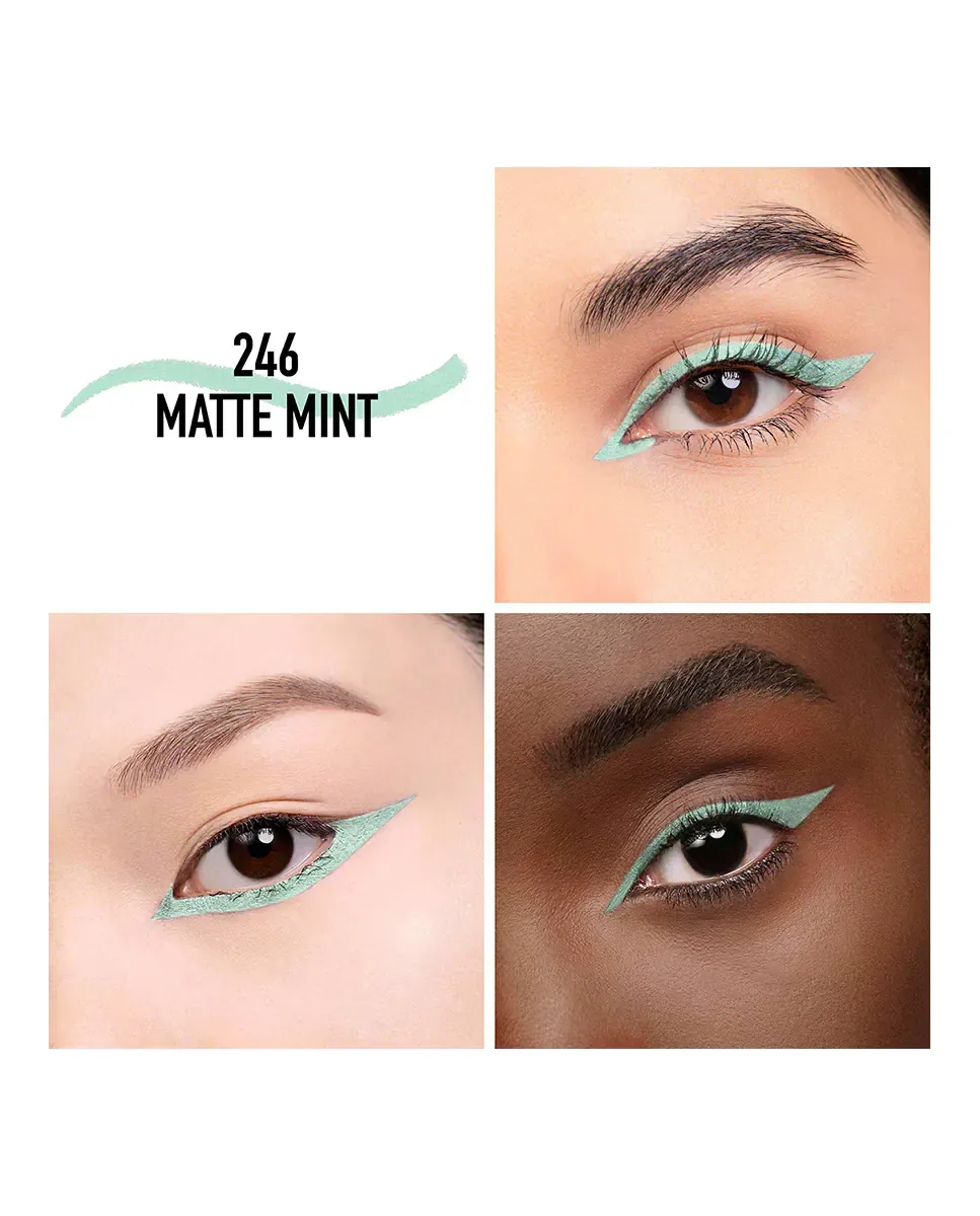 Водостойкая подводка для глаз - стойкость 24 ч - насыщенный цвет Dior, 246 Matte Mint — фото 2