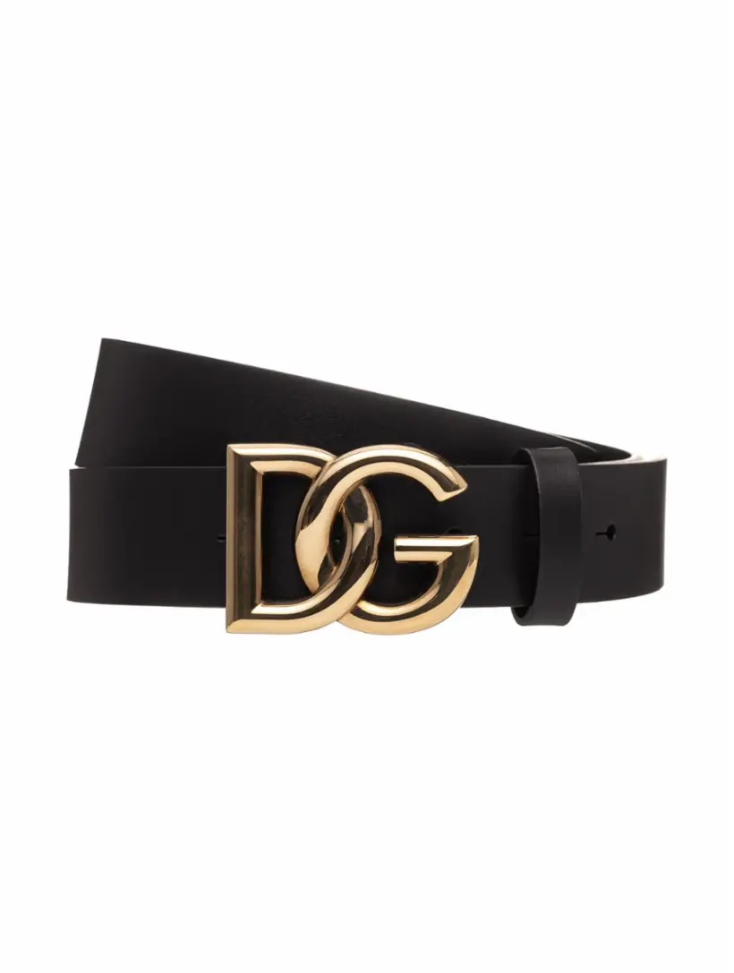 

Кожаный ремень DG Dolce&Gabbana, черный