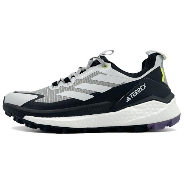 

Adidas Terrex Free Hiker 2.0 Low Gore Tex Wonder Silver Lucid Lemon, черный серый