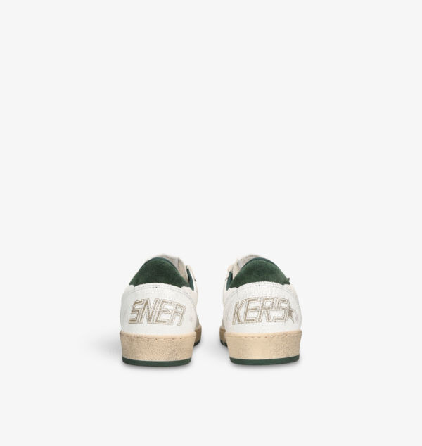 Низкие кожаные кроссовки Ballstar с блестками Golden Goose, мультиколор — фото 4