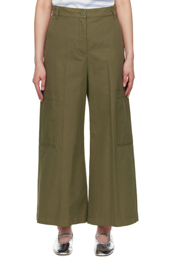 

Брюки цвета хаки Quiz Weekend Max Mara