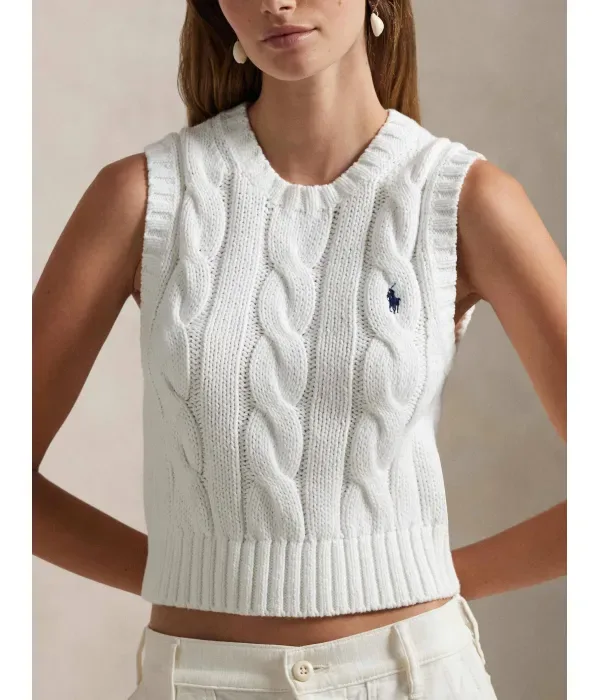 Жилет regular fit Polo Ralph Lauren, белый — фото 4