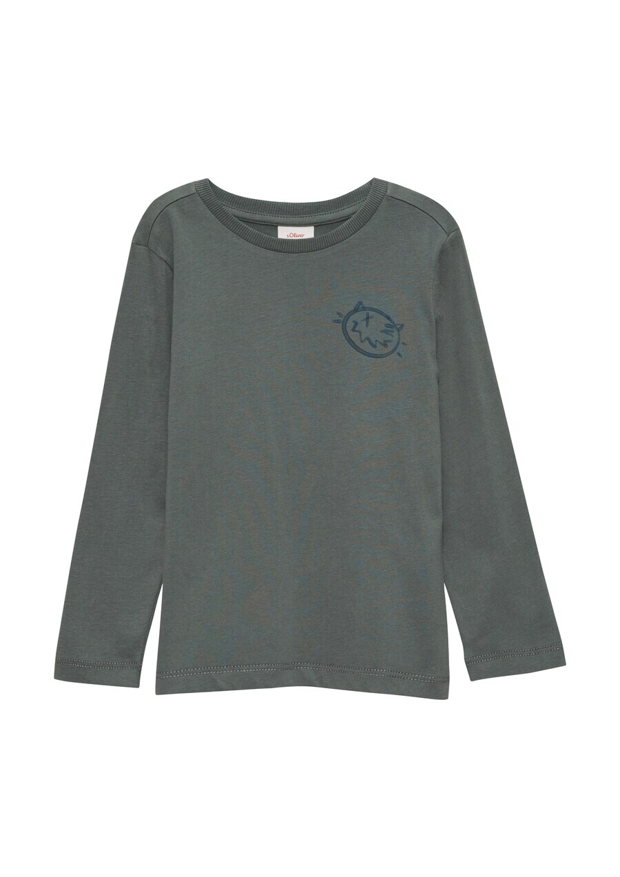 

Лонгслив s.Oliver Shirt, базальтовый серый