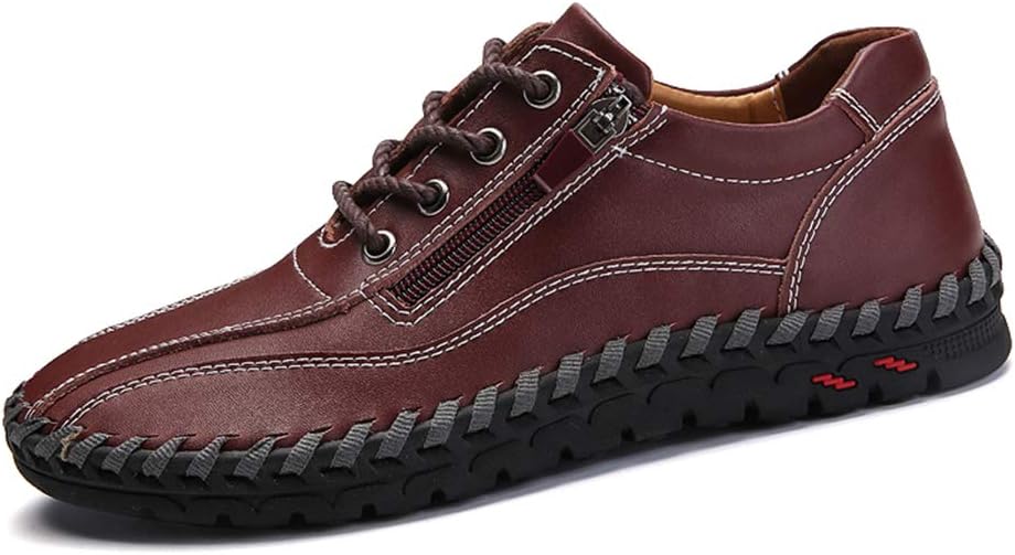 

Мужские мокасины UPShi для вождения из кожи, слипоны, повседневные туфли оксфорды Upishi, коричневый