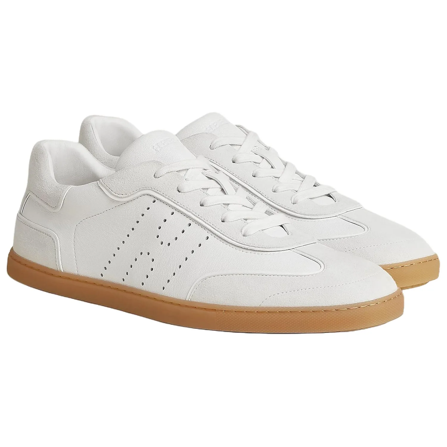 HERMES Кроссовки Match Low top Skateboard Shoes 1.7 см мужские белые — фото 4