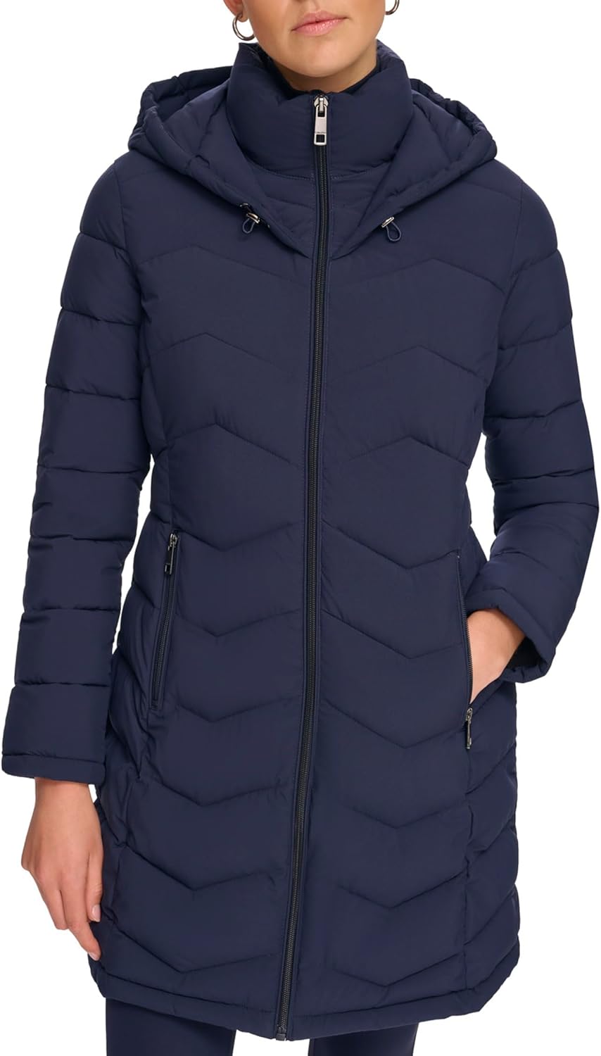 

Calvin Klein Женская легкая куртка с нагрудником, Dark Navy