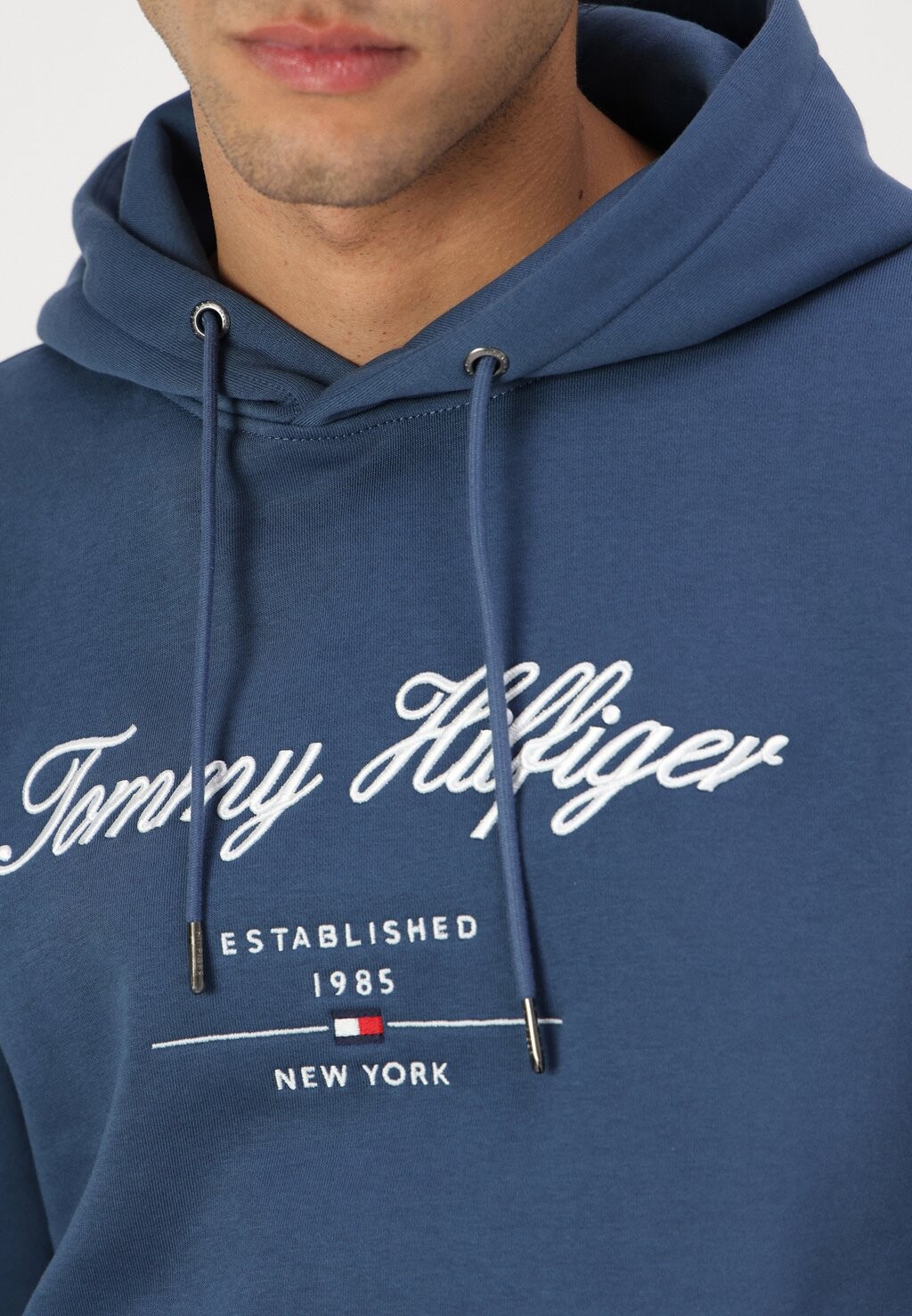 Толстовка SCRIPT LOGO HOODY Tommy Hilfiger, синий — фото 4