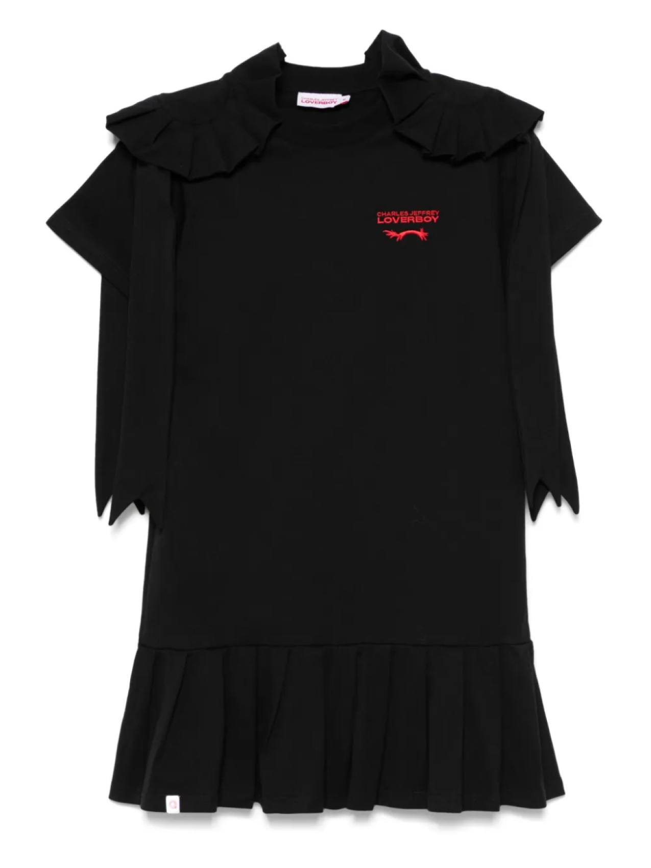

Мини-платье с розеткой Charles Jeffrey Loverboy, черный