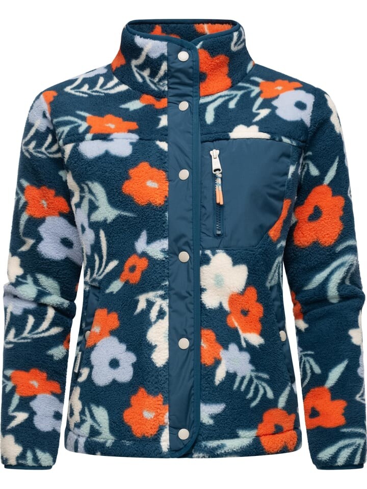 

Флисовая куртка ragwear Appopis Print, цвет petrol