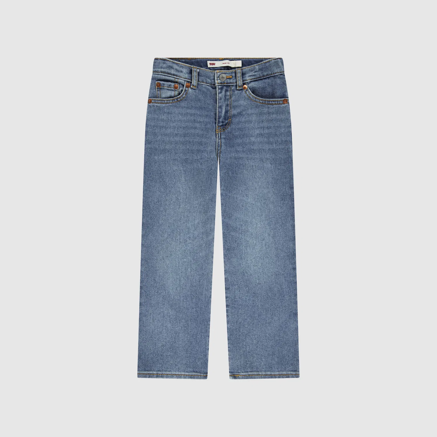 Широкие джинсы для девочек 4-6 лет Levi's, Medium Wash