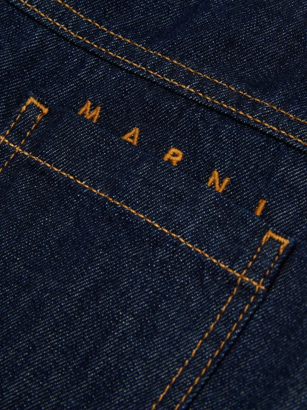 Юбка мини с карманами Marni Kids, синий — фото 4