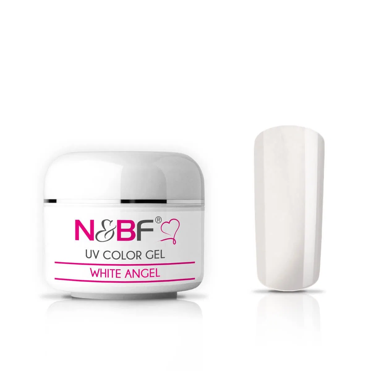 Белый УФ гель-лак N&BF «White Angel» 5 мл Nails Factory, White Angel