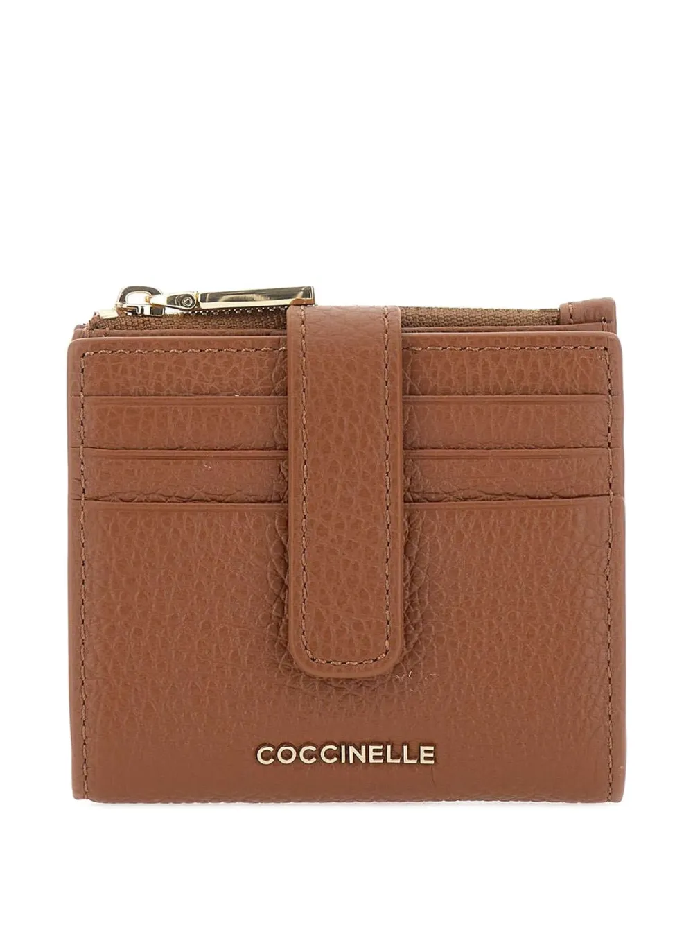 

Кожаный кошелек на пуговицах Coccinelle, коричневый