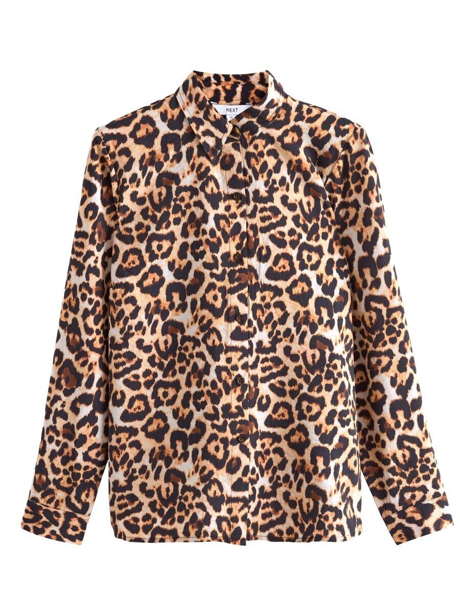 

Рубашка Next Blouse, цвет mottled beige/mottled brown