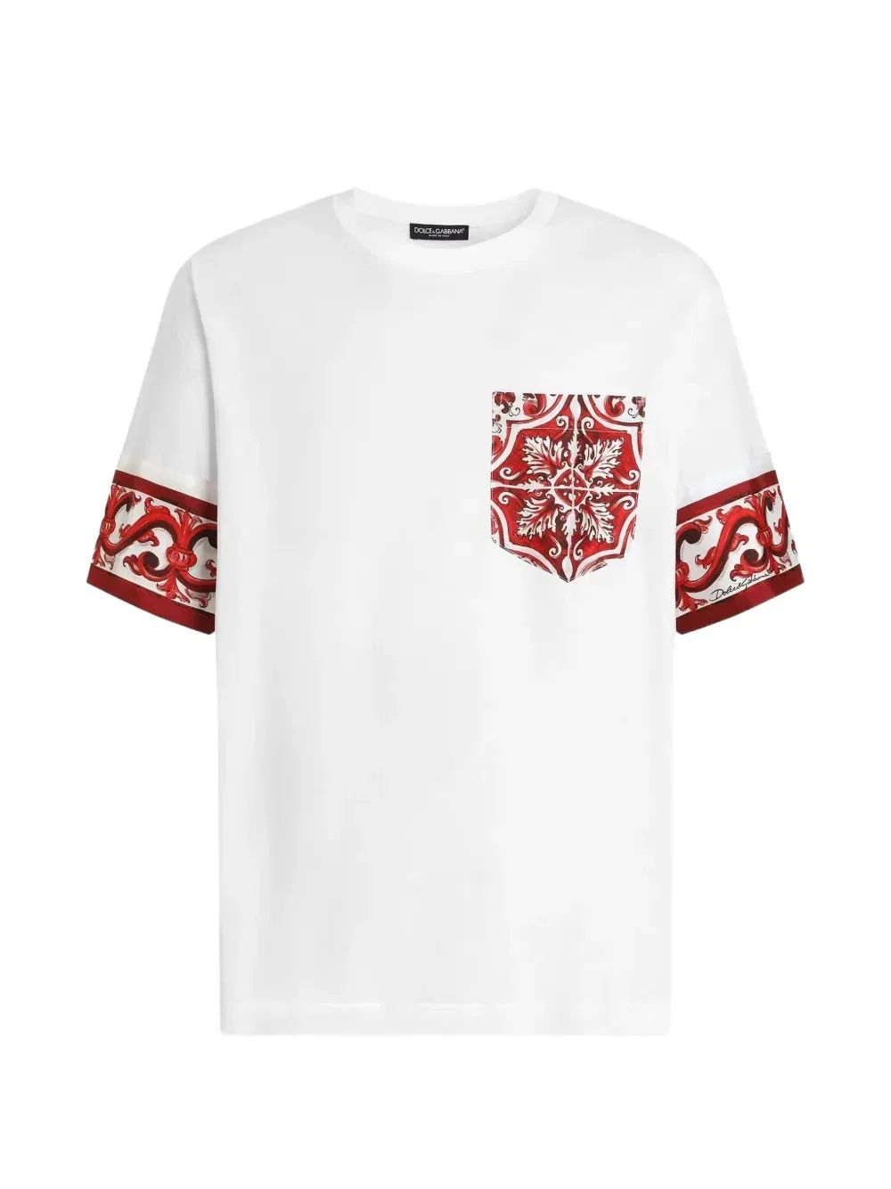 Футболка с принтом Majolica Dolce & Gabbana, белый