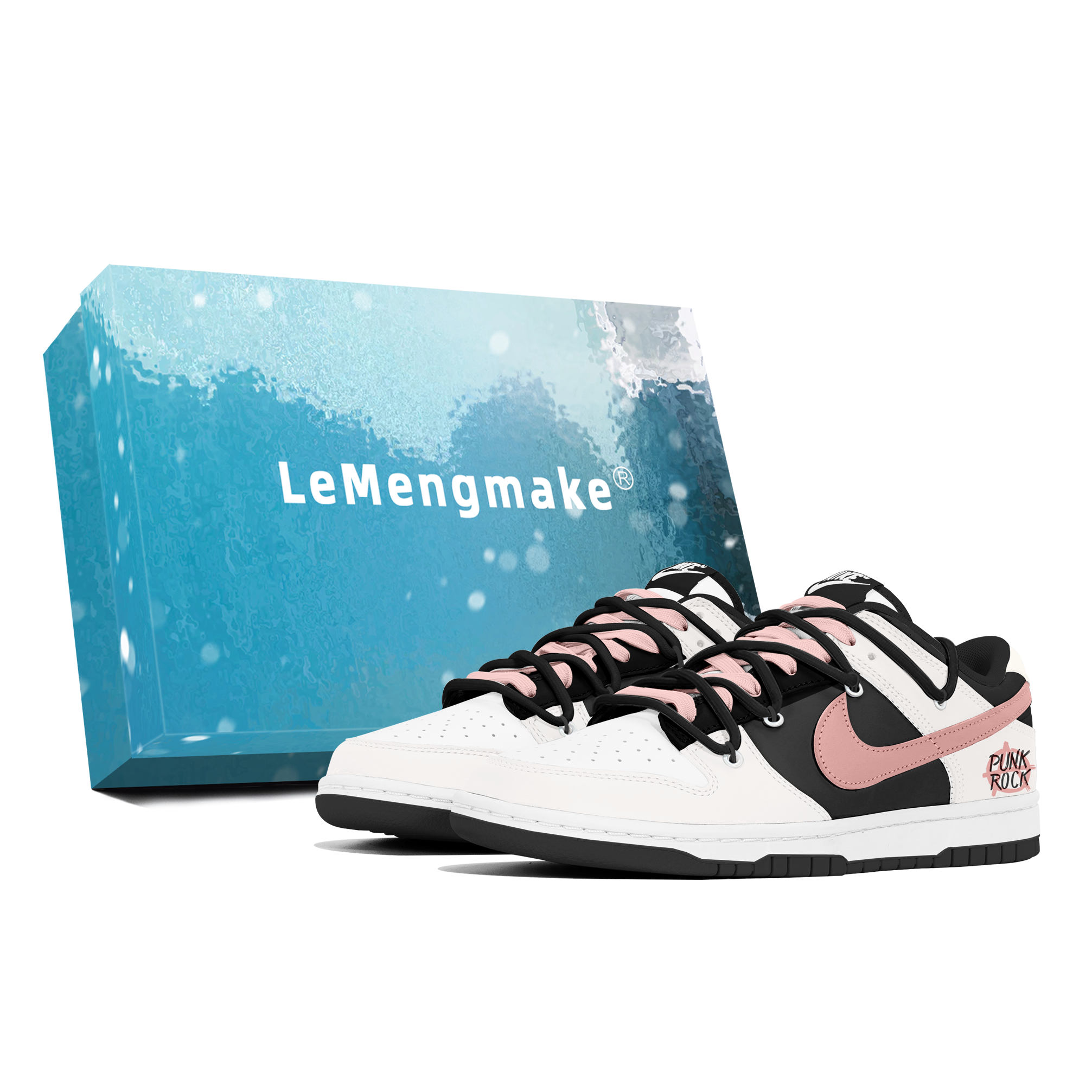 

Nike Кроссовки для скейтбординга Dunk Lemon Joy, износостойкие, белые, мужские
