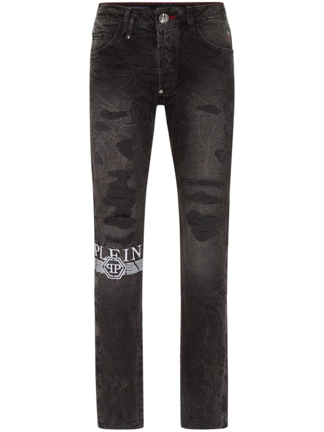 

Philipp Plein джинсы прямого кроя, черный