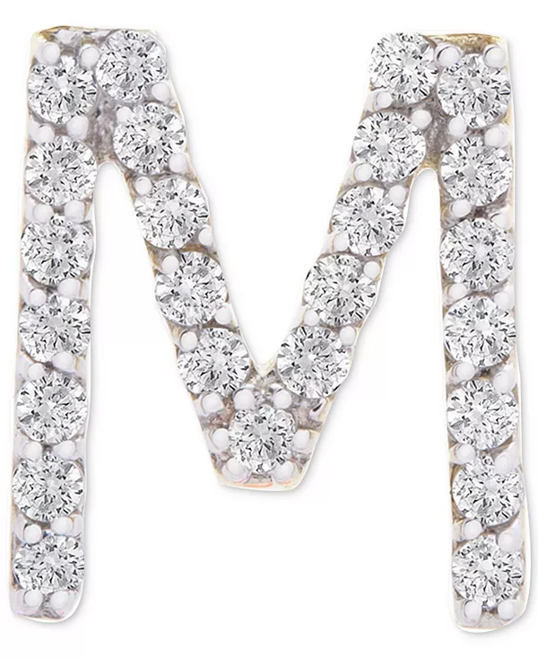 

Серьга-Гвоздик с бриллиантом (1/20 карата) из 14-каратного золота, созданная для Macy's Wrapped, m