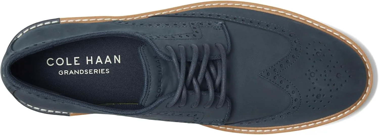 Мужские туфли Cole Haan - любимые броги, синий — фото 2