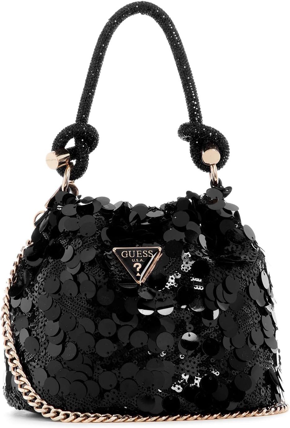 

GUESS Holiday Shine сумка-кошелек с верхней ручкой, Black Floral Print