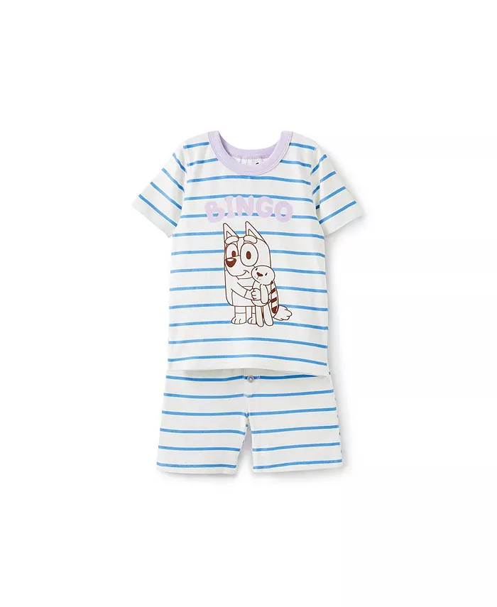 

Пижамный комплект с коротким рукавом Harlow Super Soft для девочек (лицензионный) COTTON ON, мультиколор