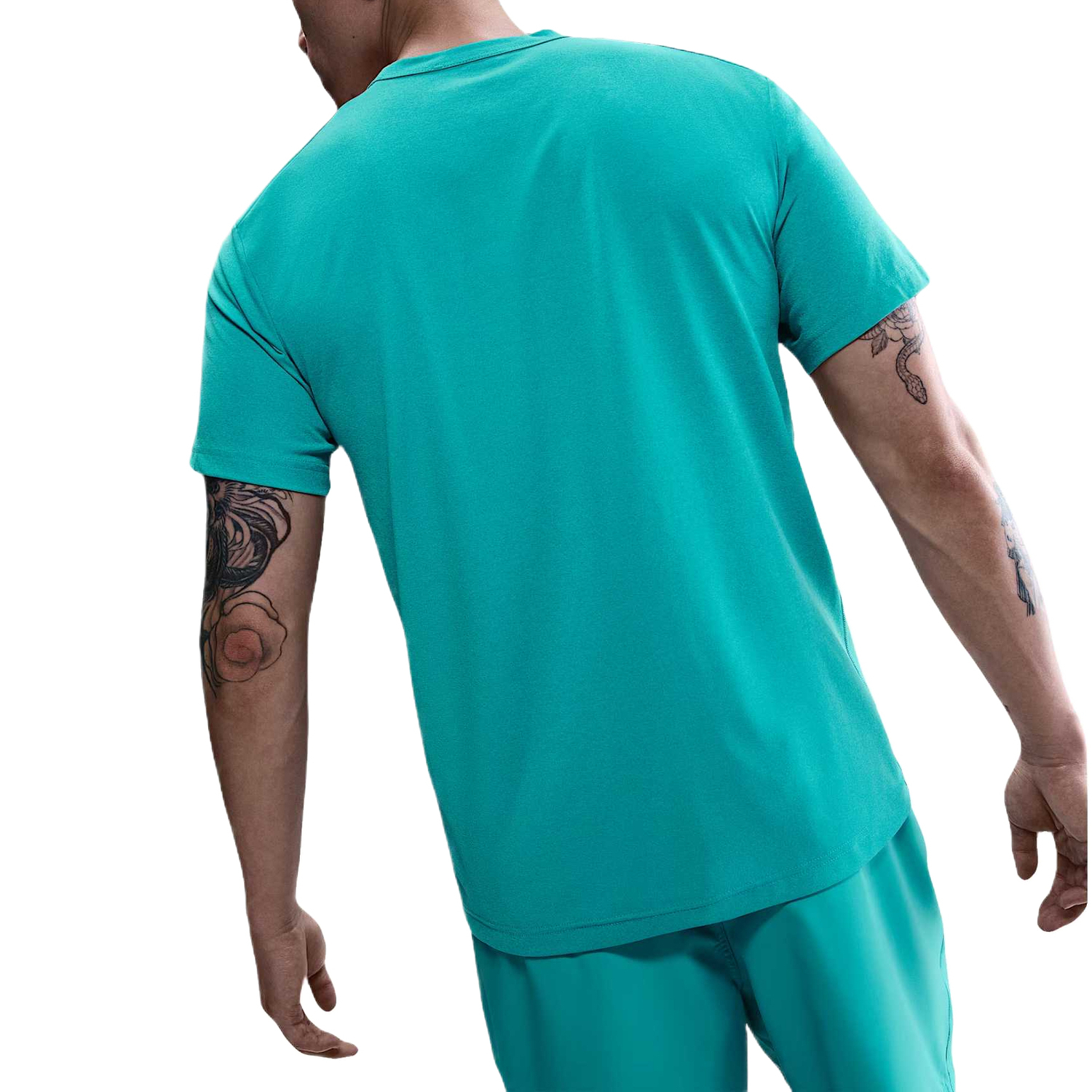 Nike Футболка Dri FIT мужская зеленая — фото 3