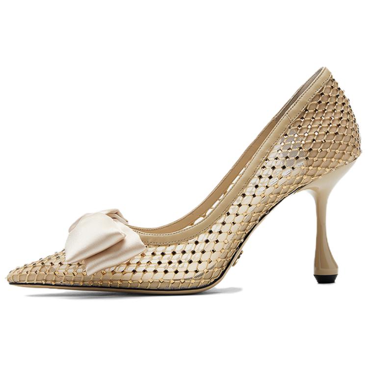 NINE WEST Нестандартные туфли на высоком каблуке 9 см женские абрикос, цвет Apricot