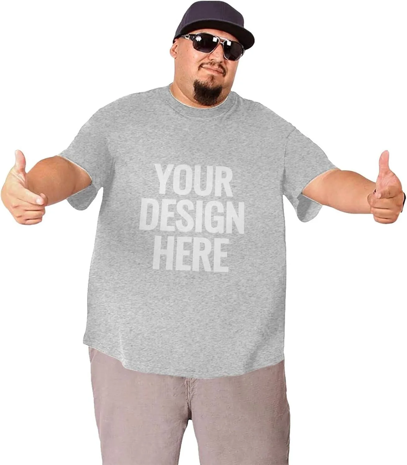 

Футболка мужская Custom Big T-Shirt черная с нанесением логотипа Qxatwvic