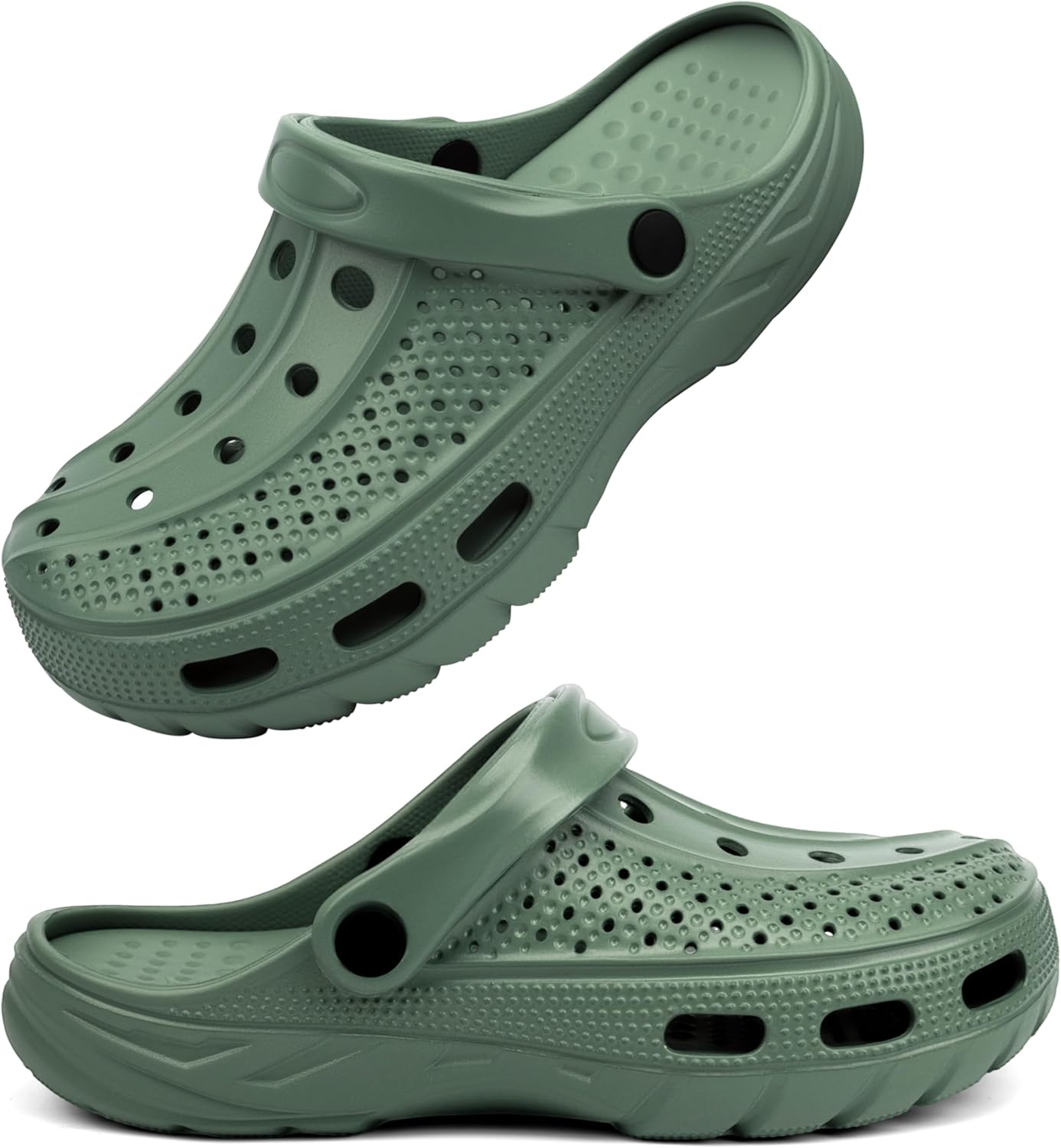 

Женские и мужские ортопедические сабо с поддержкой свода стопы, садовые туфли, сандалии, тапочки с стельками при плантарном фасциите Inminpin, Avocado