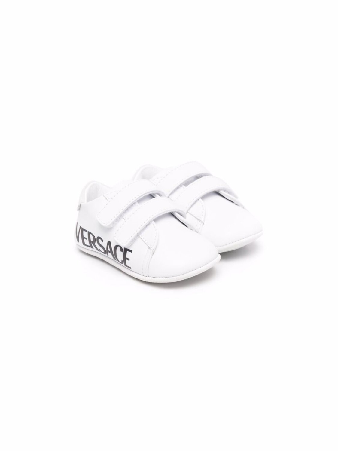 

Versace Kids кроссовки на липучках с логотипом, белый