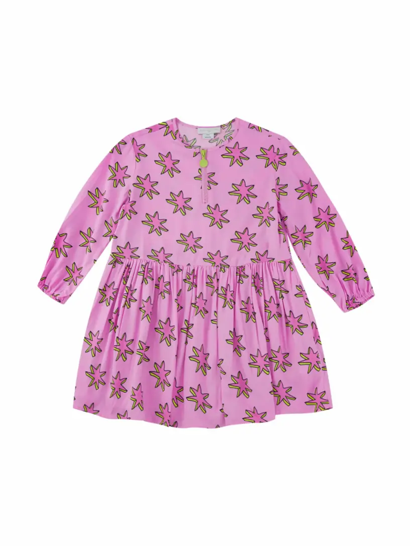 

Платье с принтом Stella McCartney, розовый