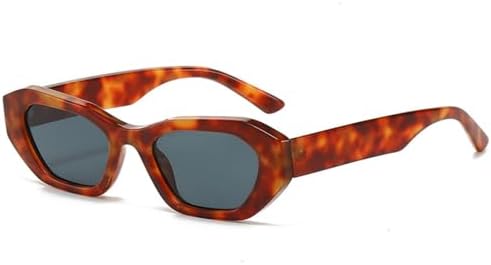 

Солнцезащитные очки неправильной формы 2027 года для женщин, защита от УФ-излучения UV400, ретро-очки для мужчин в стиле панк с градиентным переходом цвета MTZJH, Amber Grey