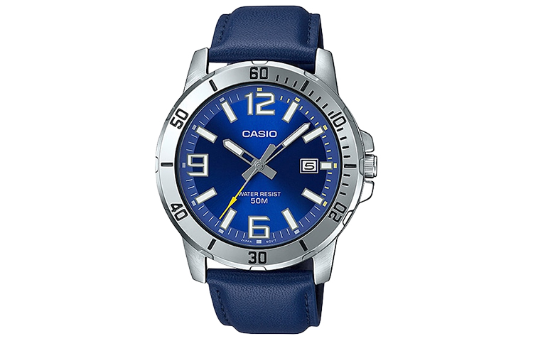 

Мужские часы Standard Series 45 мм синие MTP-VD01L-2BV CASIO
