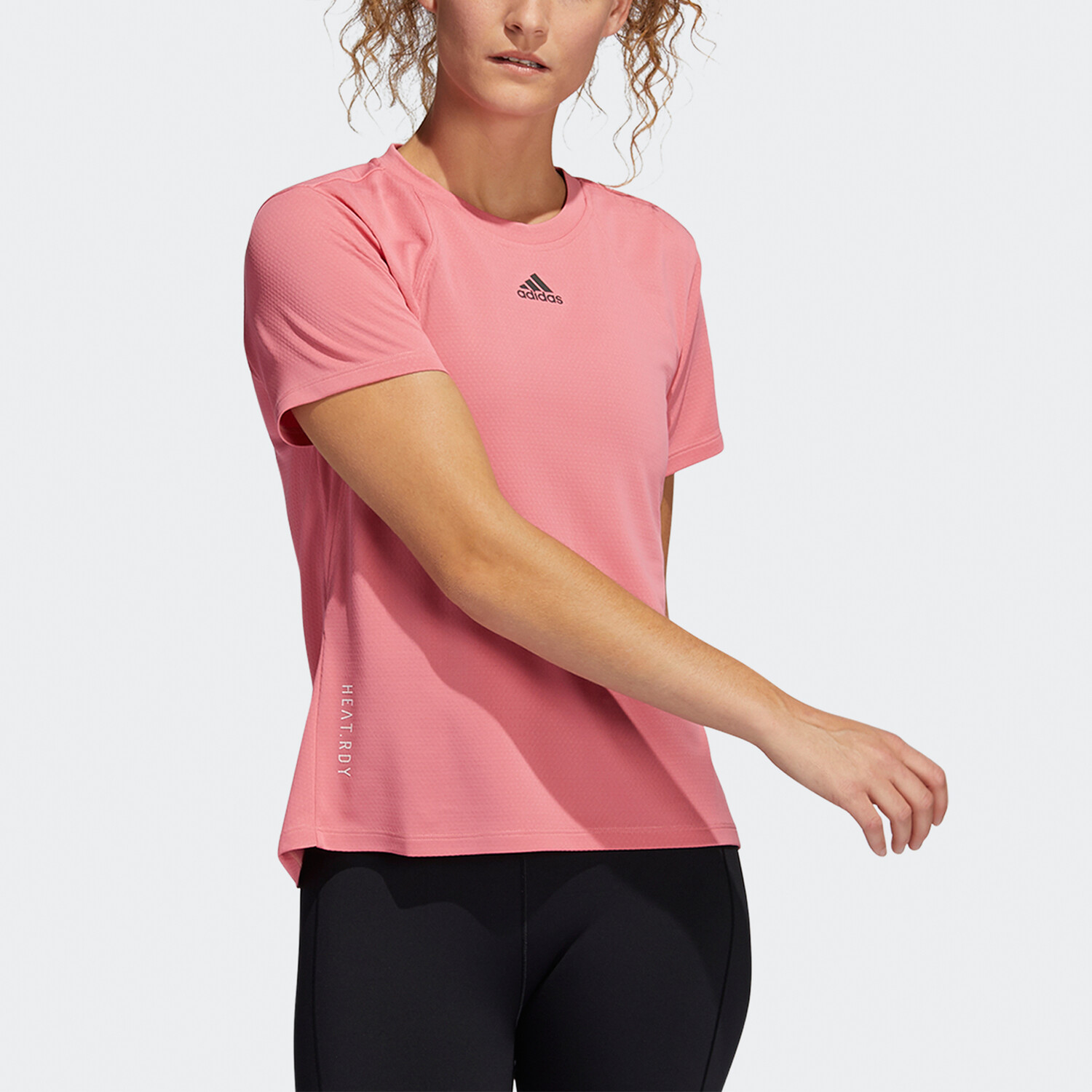 Спортивная футболка Heatrdy Focus Training, цвет пурпурный Adidas — фото 2
